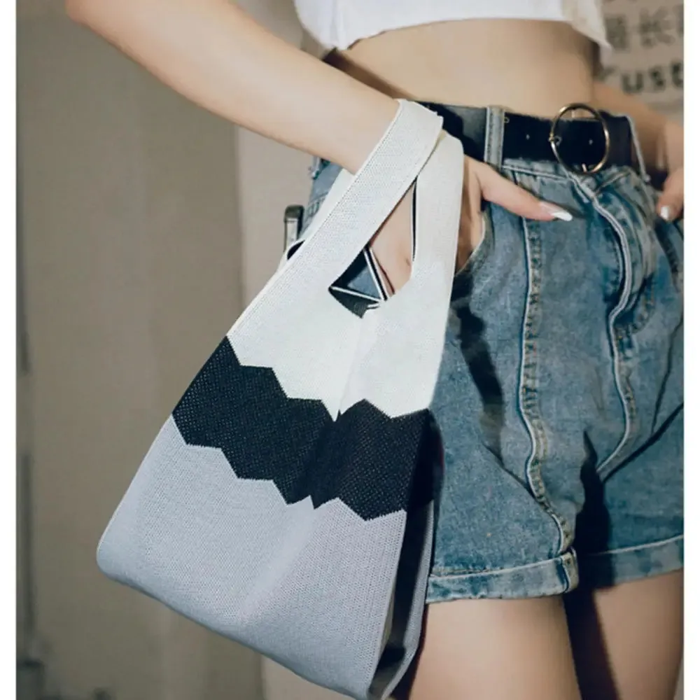 🌸 Adorable Floral Knit Tote Bag 🌼✨ Stylish Woven Purse for Trendy Ladies! 👜💖