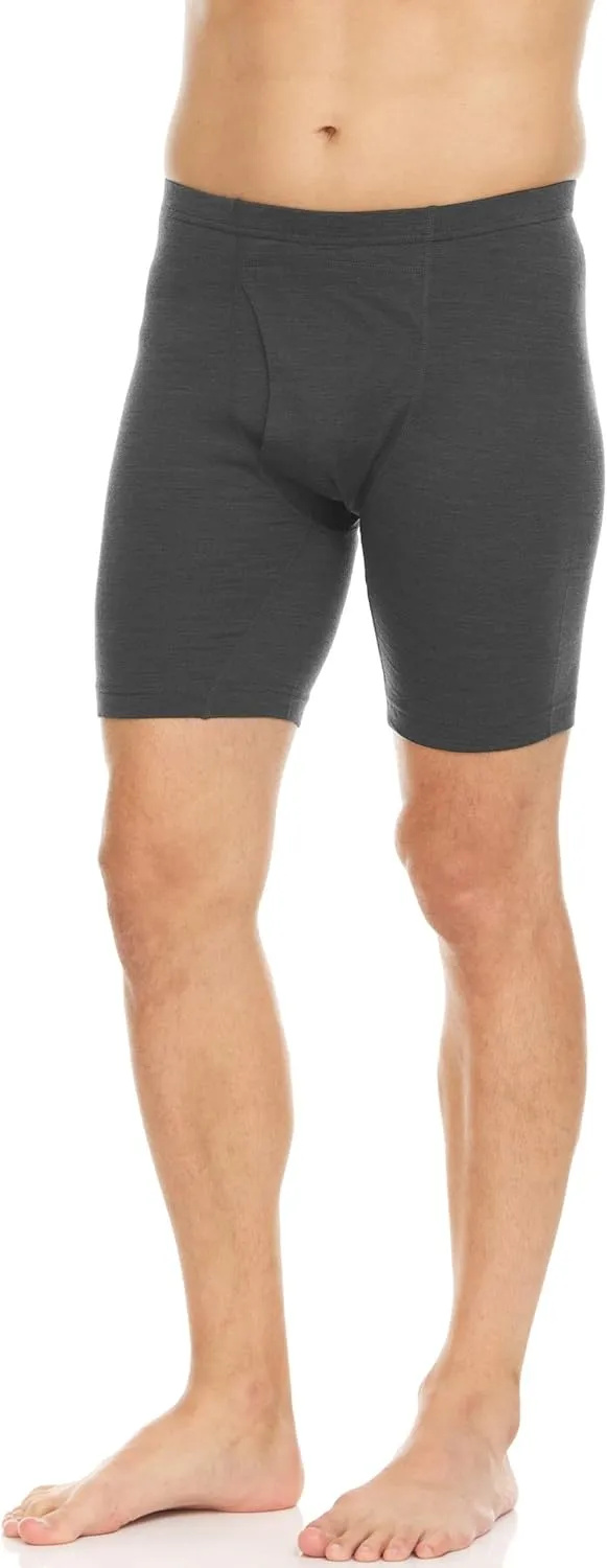100% Merino Wool Mens Lightweight Boxer Brief - Moisture Wicking - Soft and Breathable Underwear