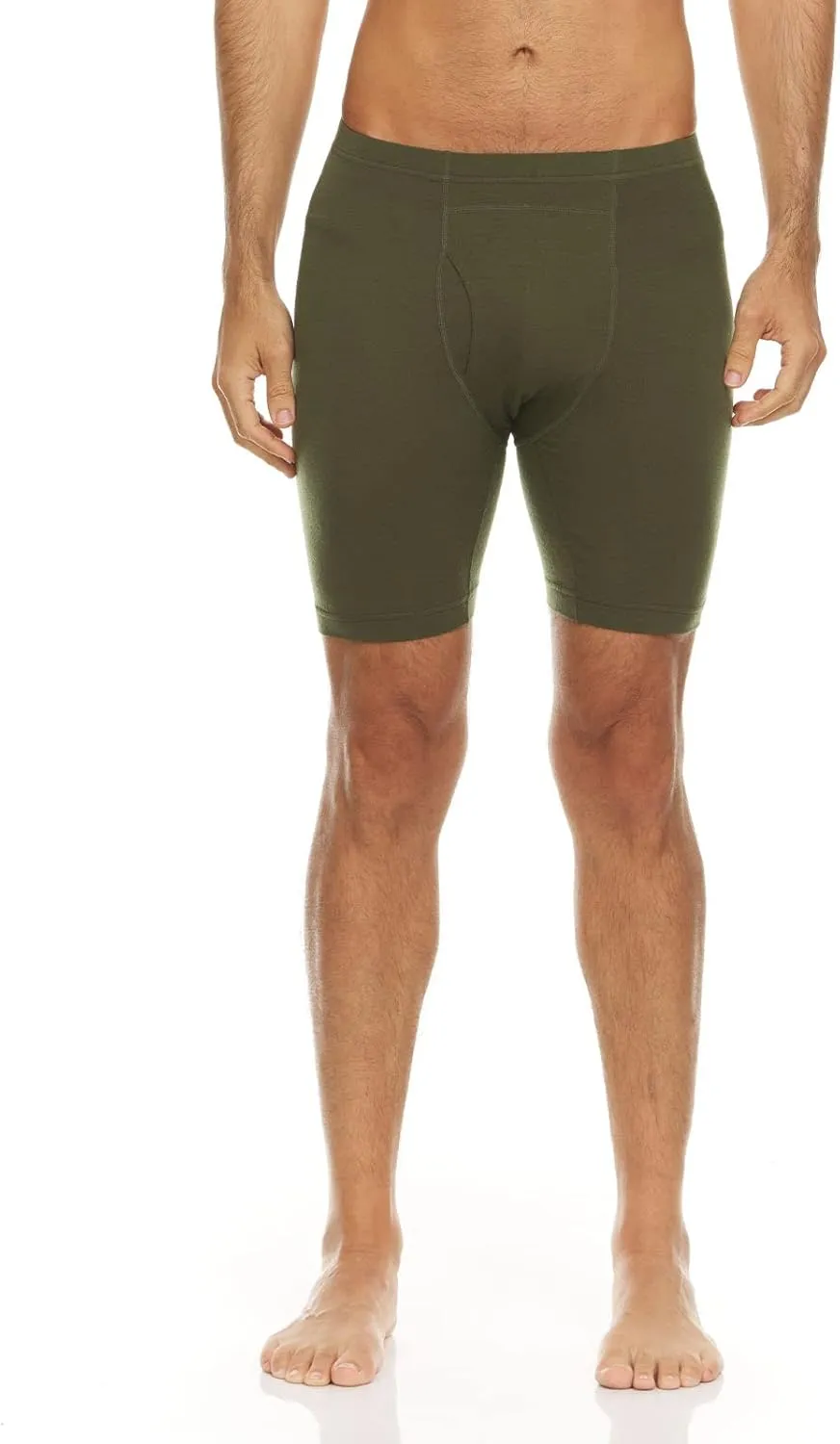 100% Merino Wool Mens Lightweight Boxer Brief - Moisture Wicking - Soft and Breathable Underwear
