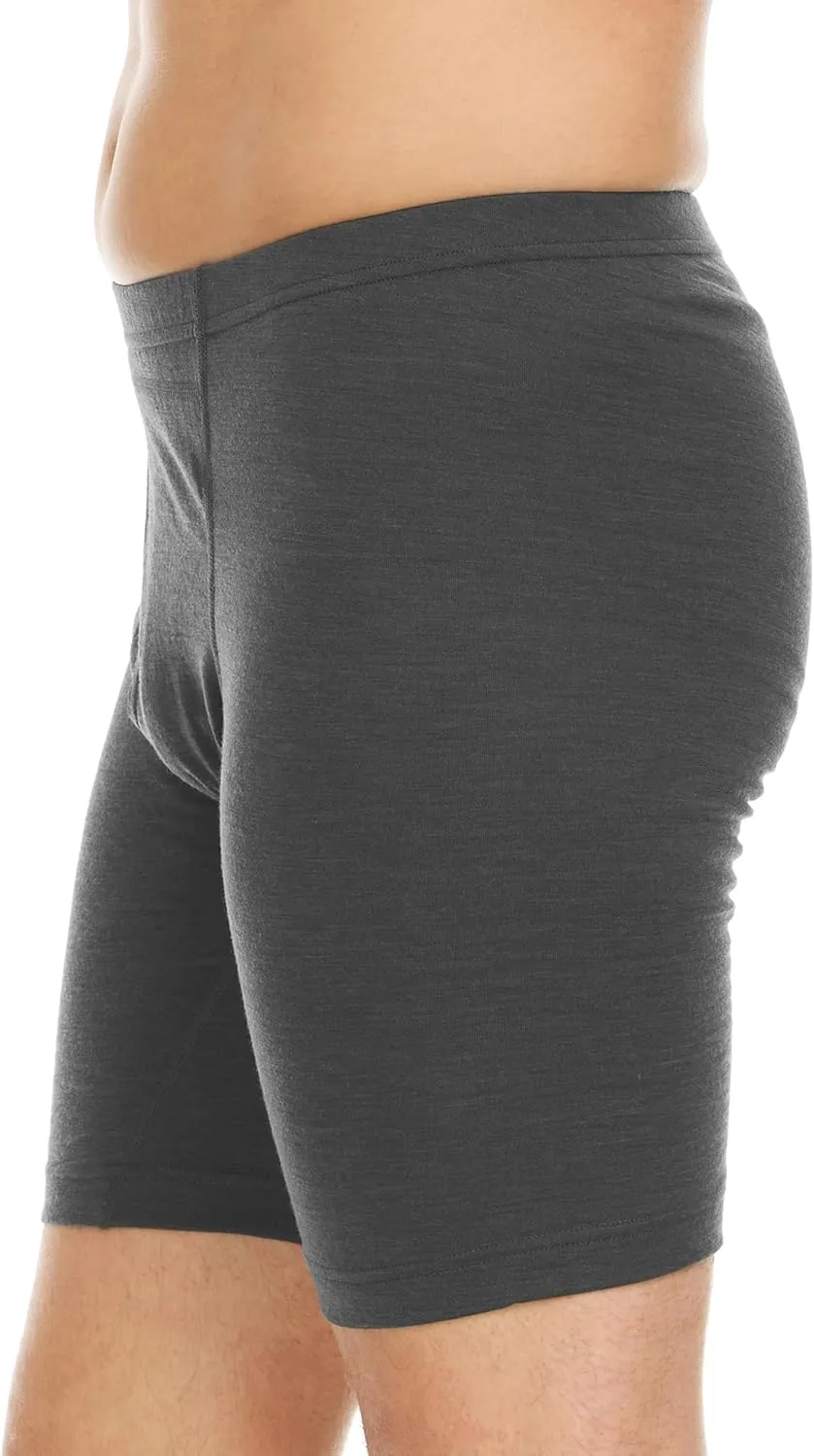 100% Merino Wool Mens Lightweight Boxer Brief - Moisture Wicking - Soft and Breathable Underwear