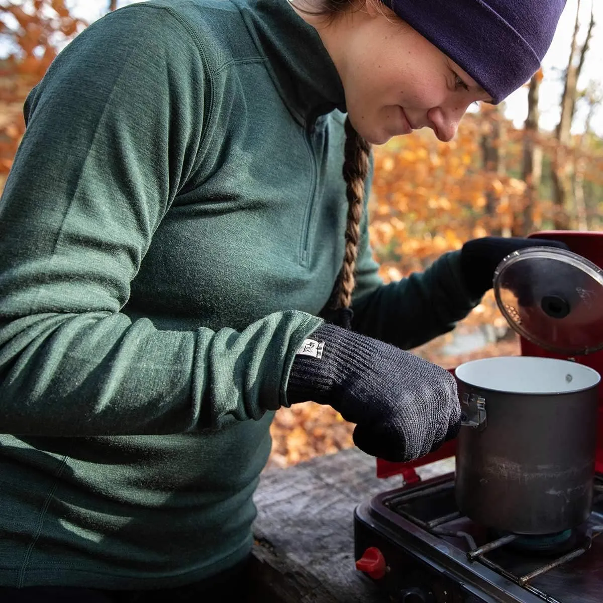 100% Merino Wool - Midweight Womens 1/4 Zip - Midlayer