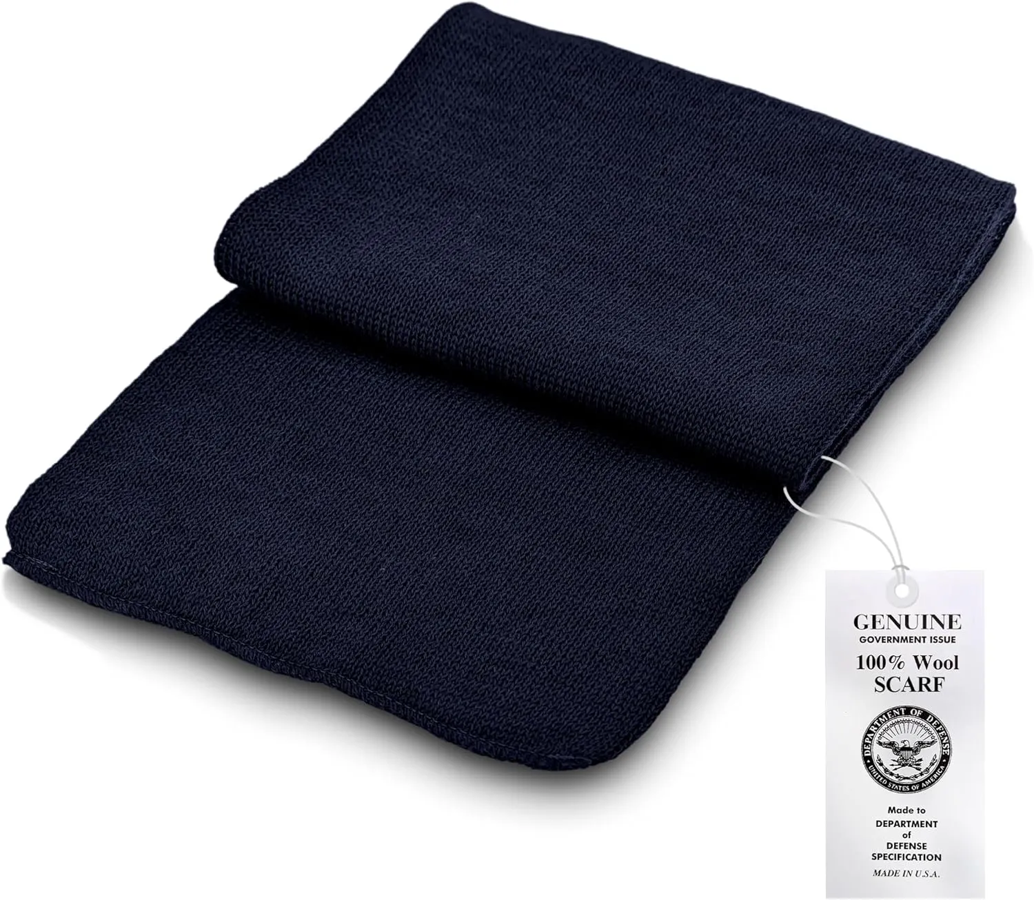 100% Wool GI Scarf – Warm Winter Wool Neck Wrap, Thick Cold Weather Scarf, Made in USA