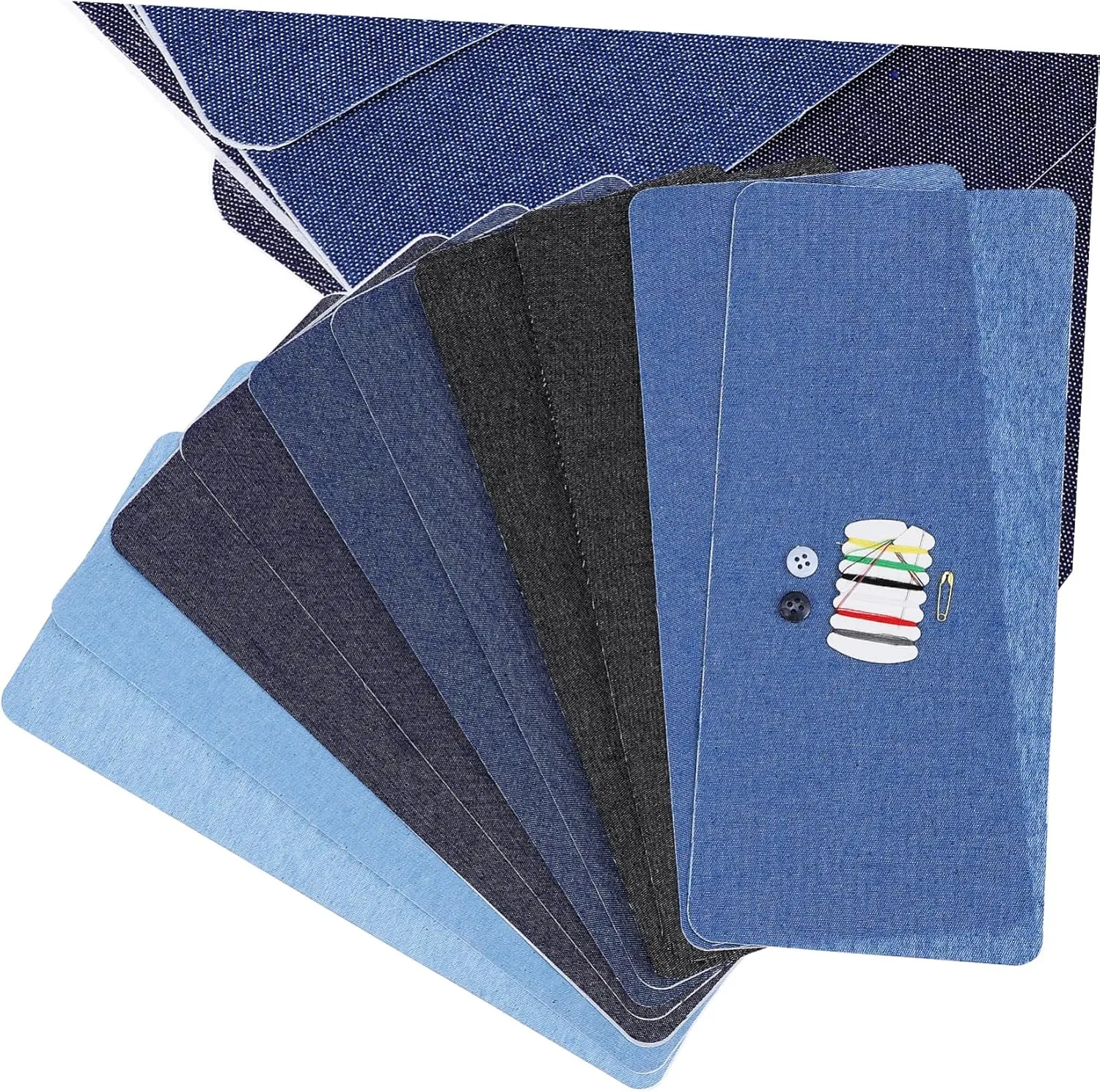 10Pcs Iron Patches for Jeans Versatile Clothing Repair Appliques Press Application for Jackets Bags and Hats Color Options