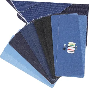 10Pcs Iron Patches for Jeans Versatile Clothing Repair Appliques Press Application for Jackets Bags and Hats Color Options