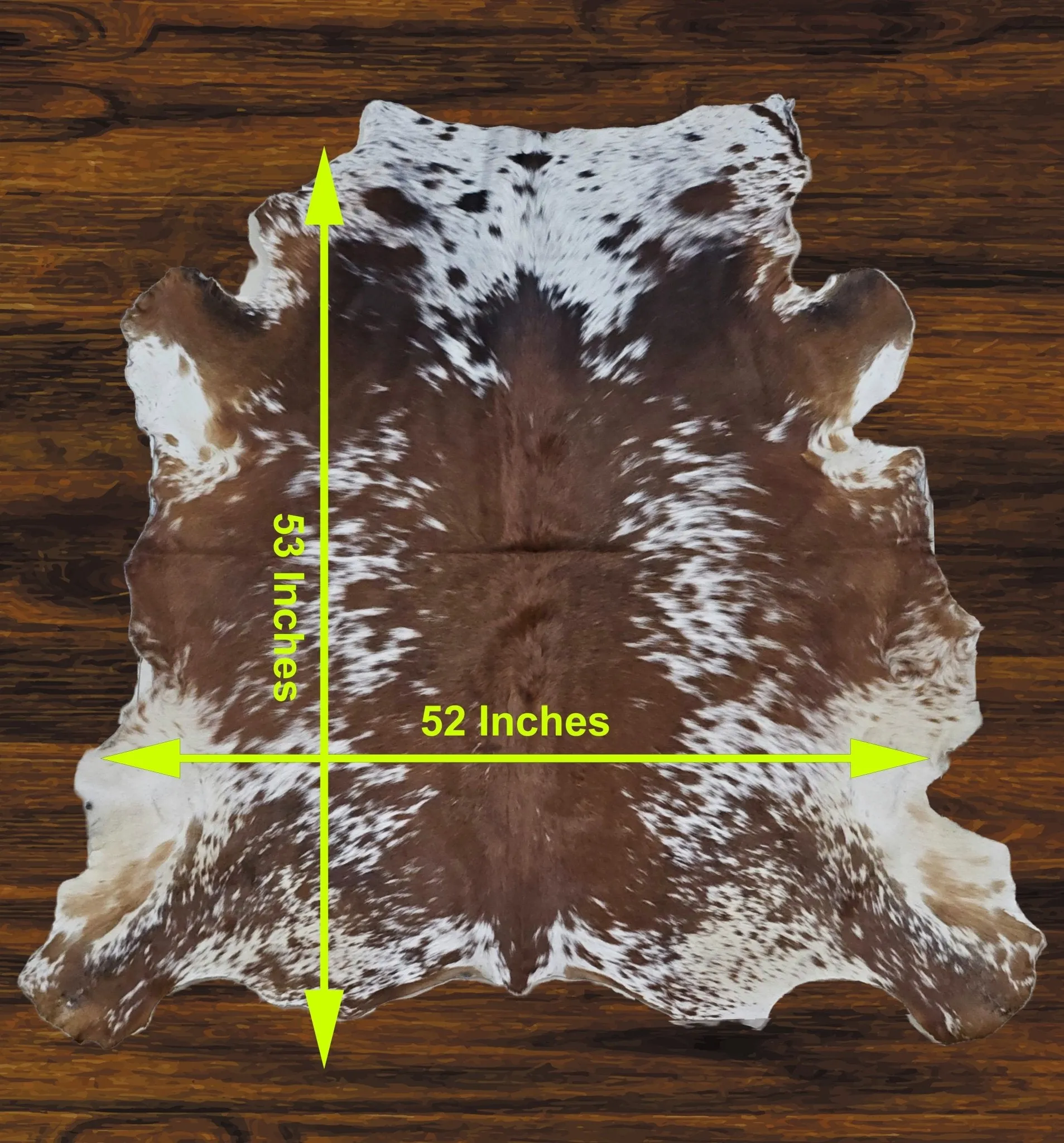 241-17 Cow Skin Hair on Hide 100% Pure Cow Hide Large Decorative/Carpet/Rug/Wall Leather