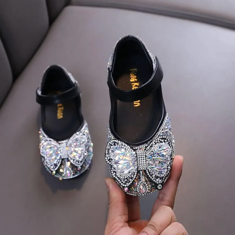 A Perfect Match for Your Little Princess Elegance in Every Step for Girls Crystal Bow Shoes to Brighten Every Day