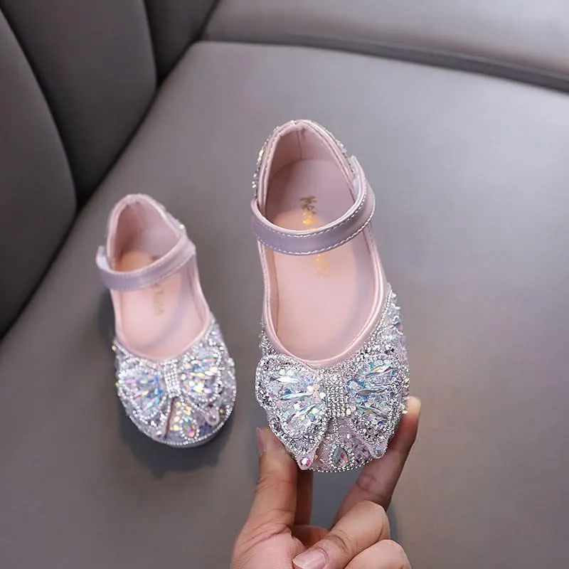 A Perfect Match for Your Little Princess Elegance in Every Step for Girls Crystal Bow Shoes to Brighten Every Day