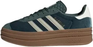 Adidas Gazelle Bold Womens Sneaker (Dark Green Velvet, 9.5)