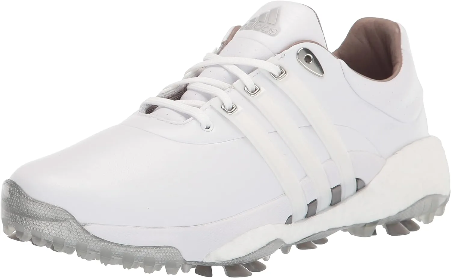 adidas Men's Tour360 22 Golf Shoes, Footwear White/Footwear White/Silver Metallic, 10.5
