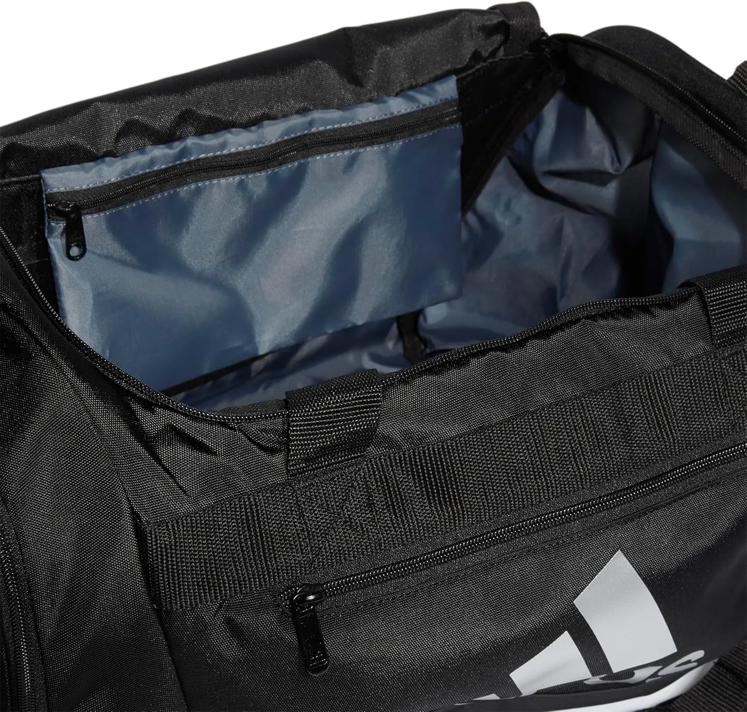 adidas Unisex Defender 4.0 Gym Duffel Bag for Men and Women, Black/Silver Metallic, Small (38L)