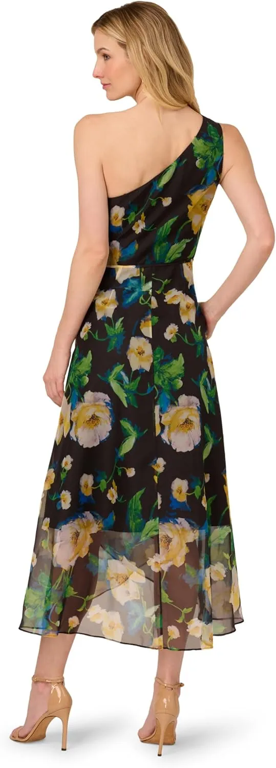 Adrianna Papell Women's Printed High-Low Dress