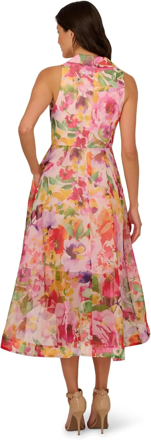 Adrianna Papell Women's Printed High-Low Dress