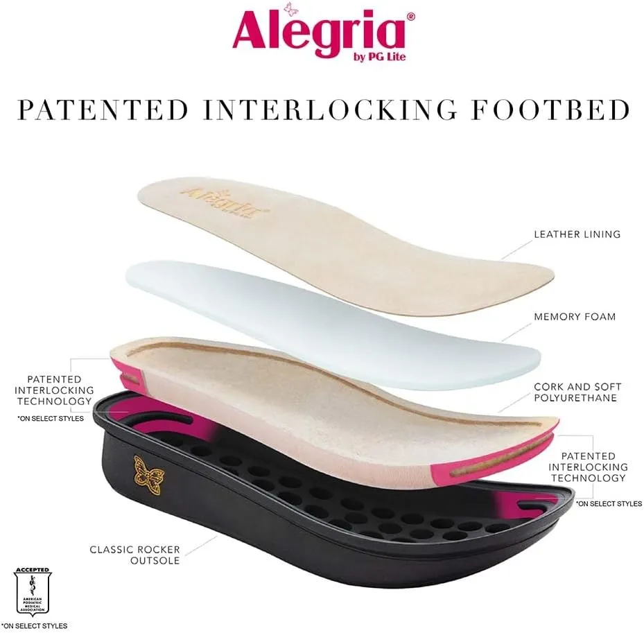 Alegria Women's Brigid Leather Moc Toe Open Back Clog with Heel Cup