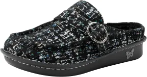 Alegria Women's Brigid Leather Moc Toe Open Back Clog with Heel Cup