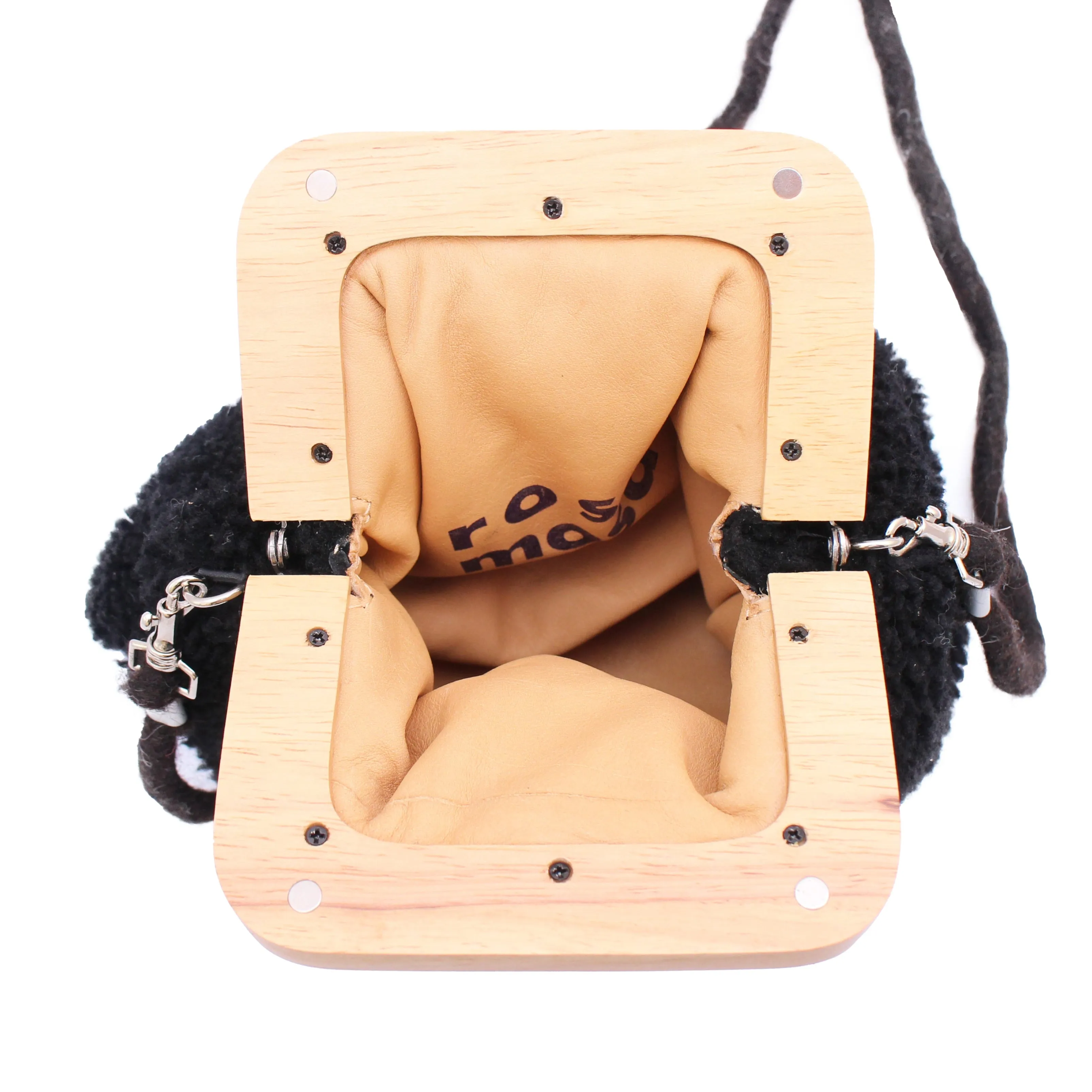 ANGOLO BAG SMALL Curly   Black