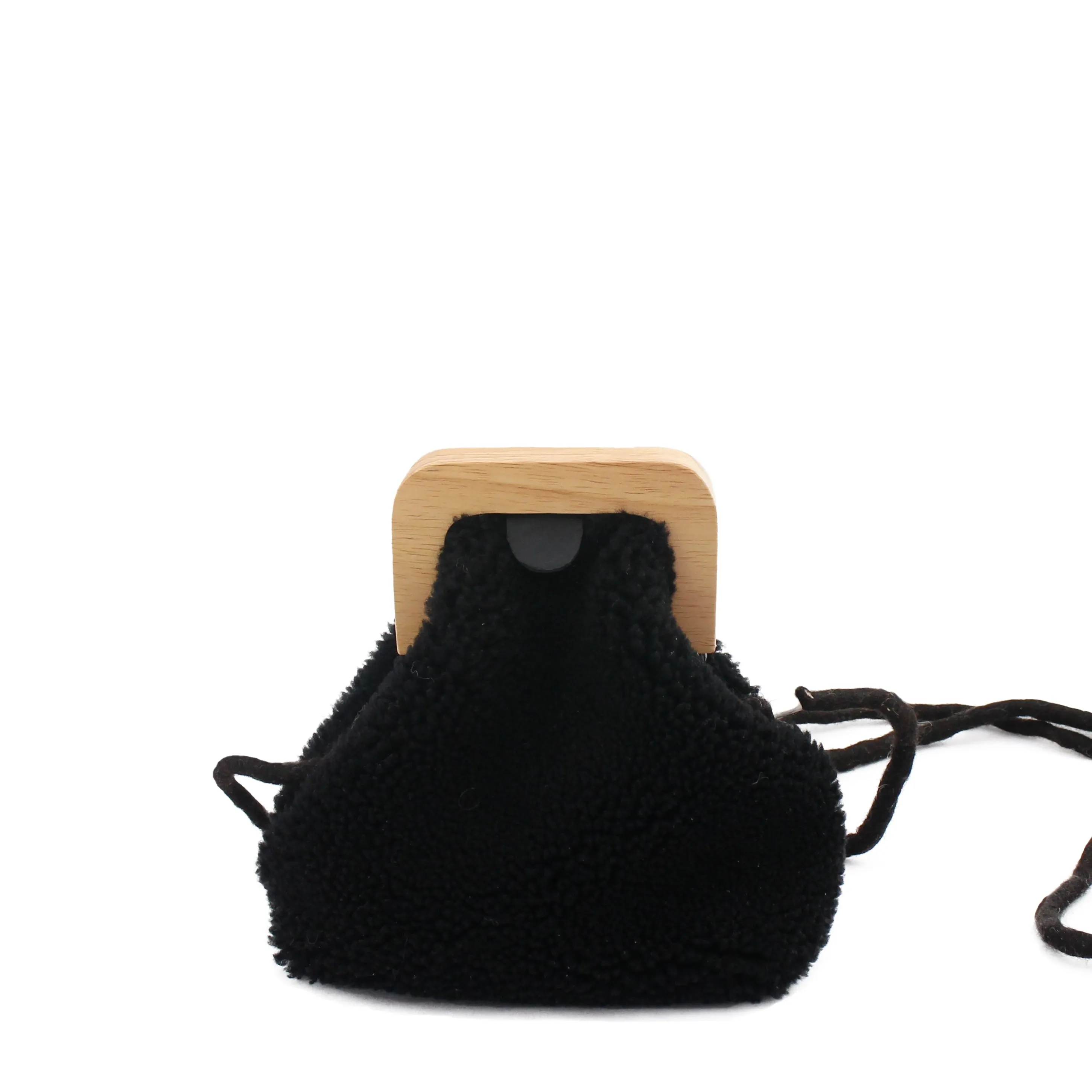 ANGOLO BAG SMALL Curly   Black