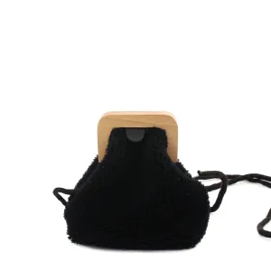 ANGOLO BAG SMALL Curly   Black