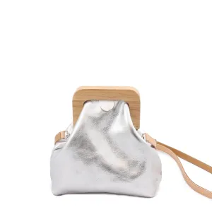 ANGOLO BAG SMALL METALLIC   Silver