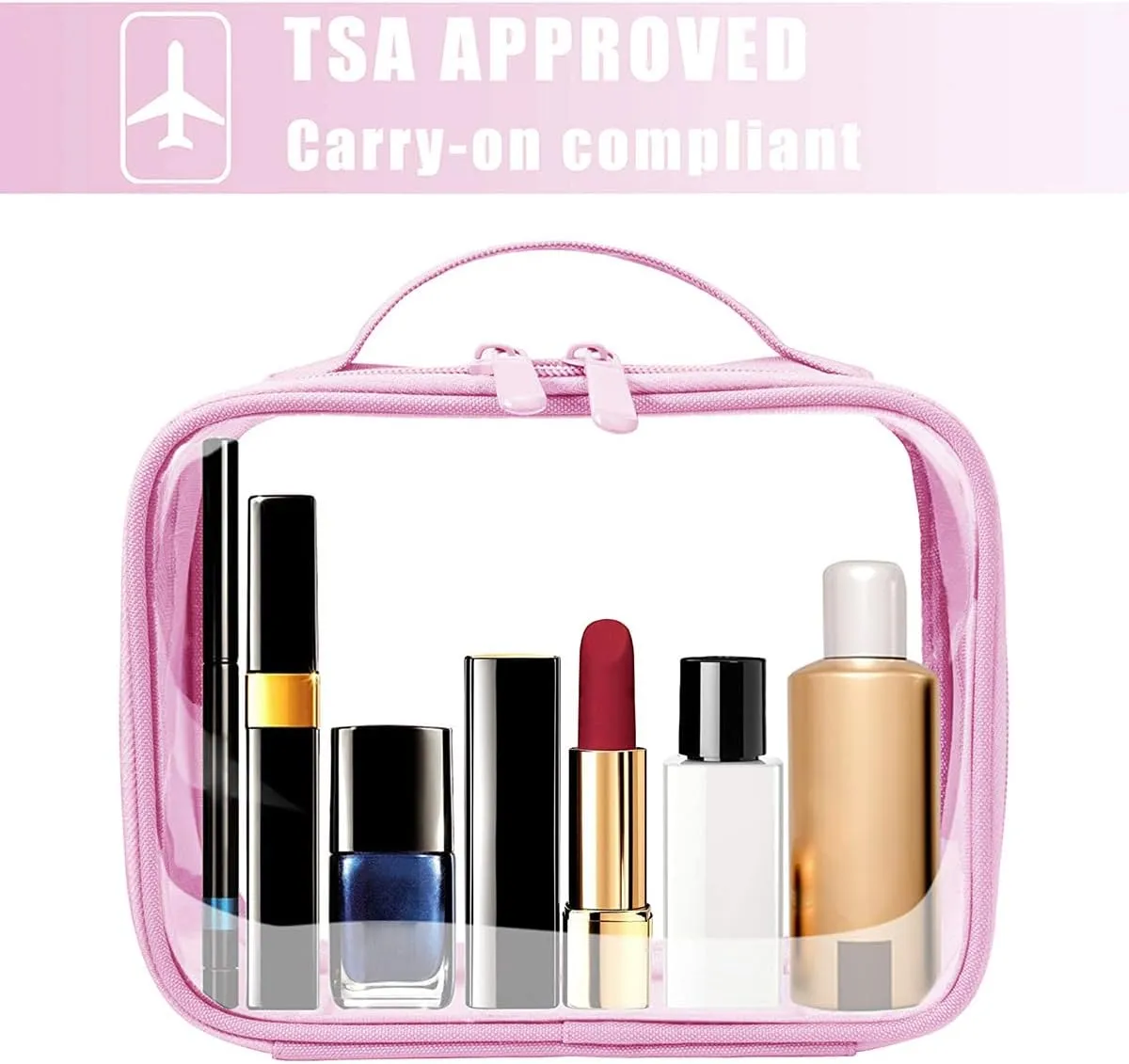 ANRUI TSA Approved Toiletry Bag,Clear Travel Bag