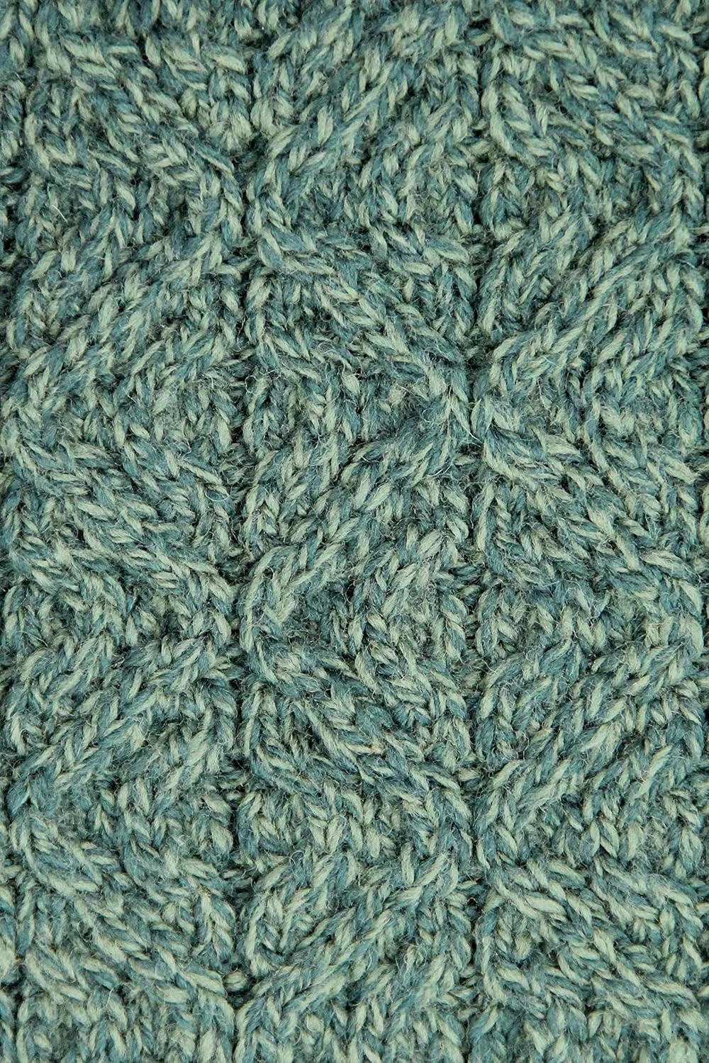 Aran Crafts Women's Soft Cable Knit Honeycomb Hood Cardigan (100% Merino Wool)