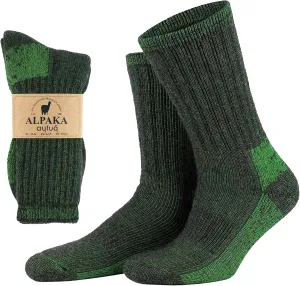 Aytu Alpaca Socks - Men & Women Thermal Socks, Alpaca Wool, Cushioned Terry Interior, 1 Pair