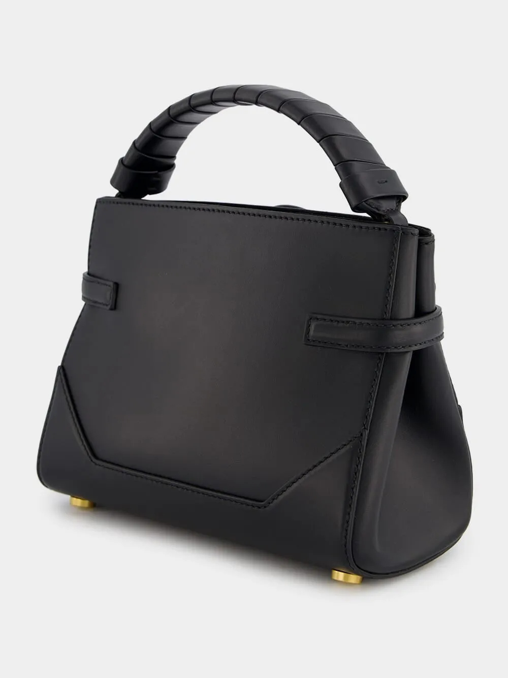 B-Buzz 22 Black Leather Bag