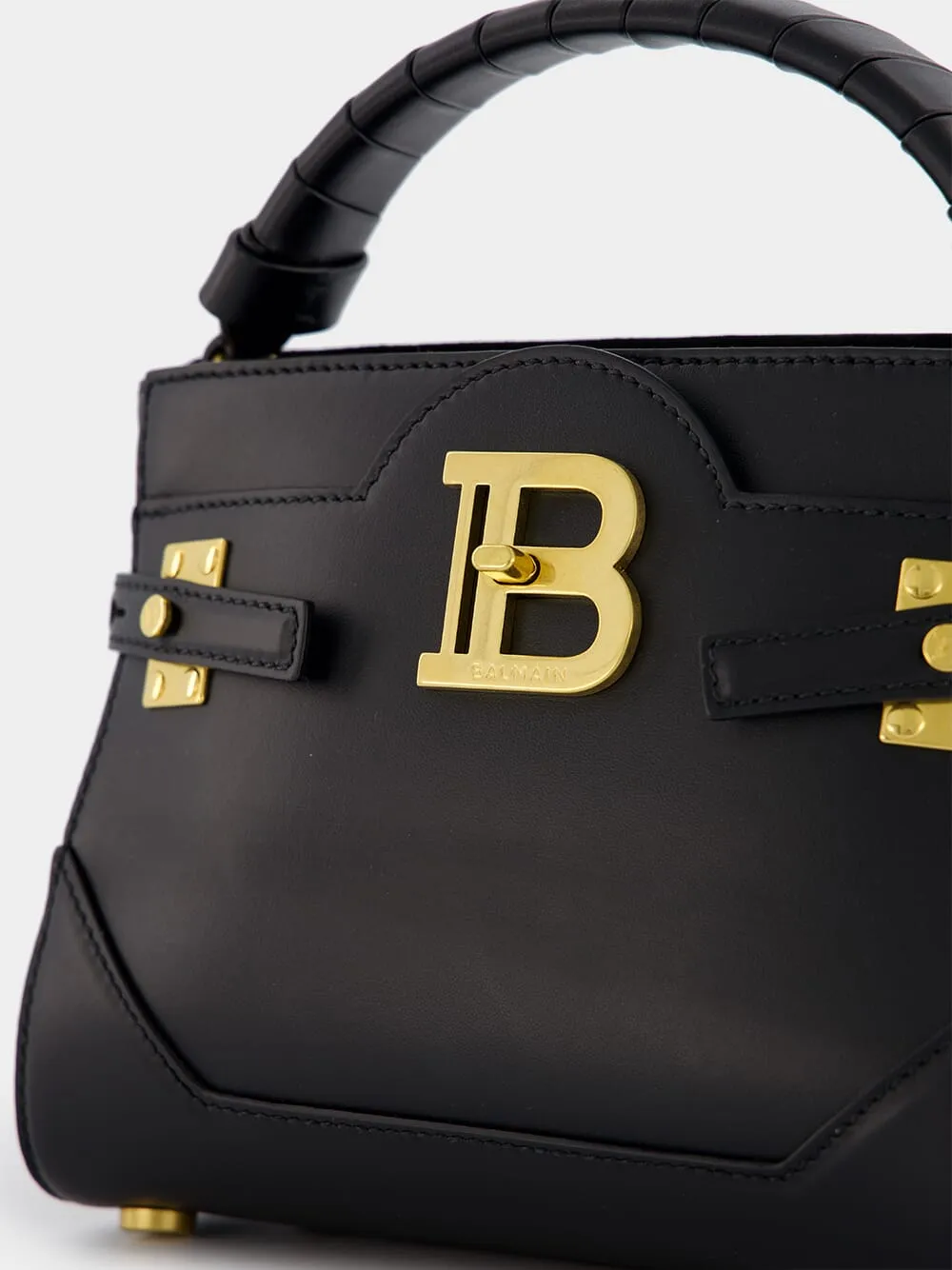 B-Buzz 22 Black Leather Bag