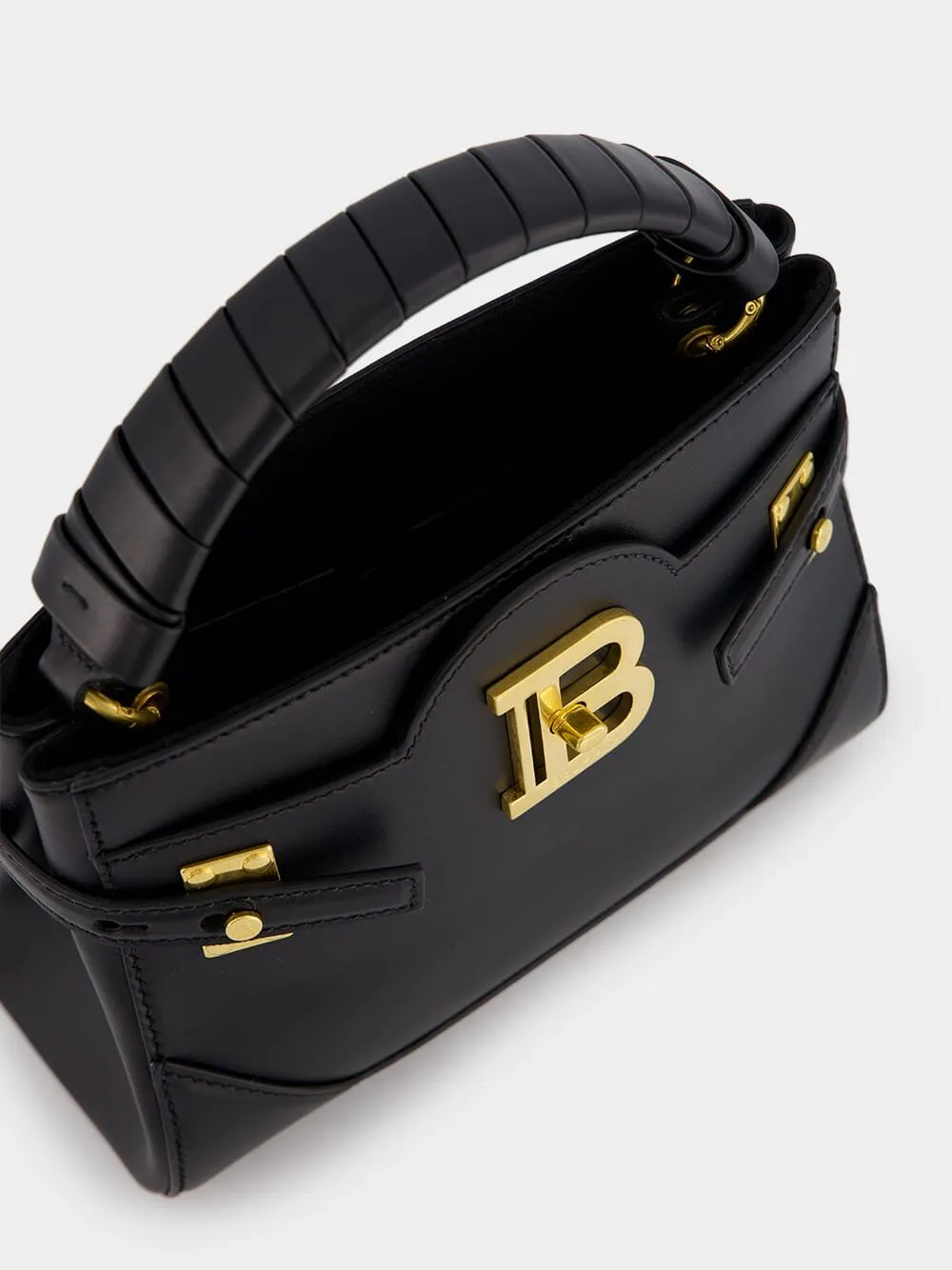 B-Buzz 22 Black Leather Bag