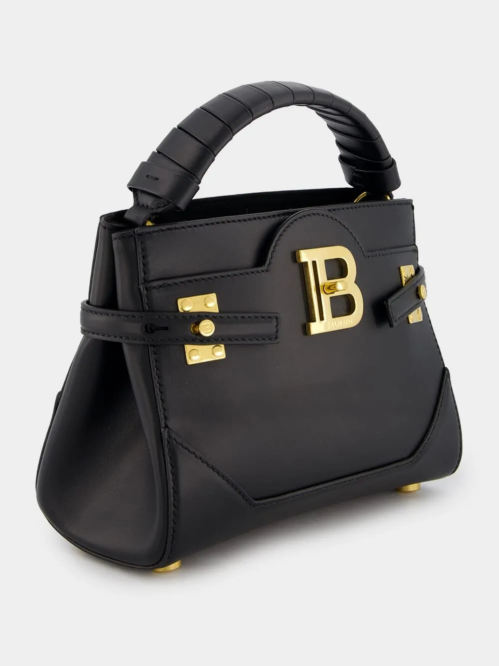 B-Buzz 22 Black Leather Bag