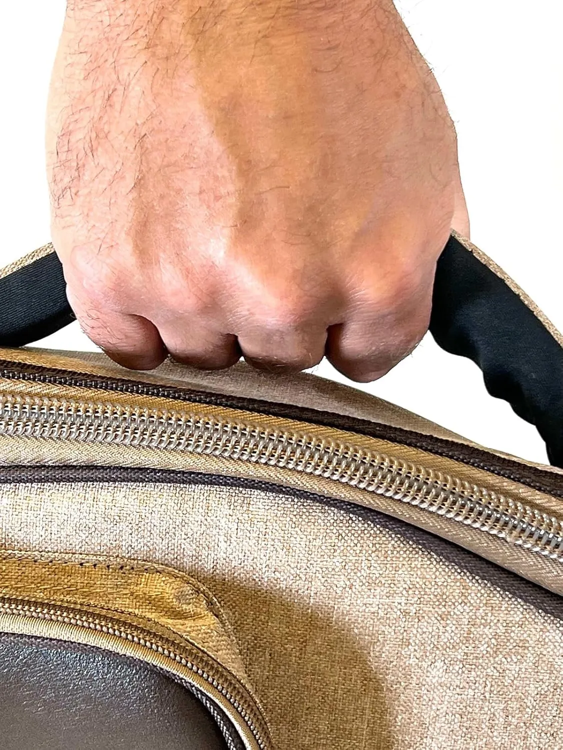 BARTON Electric Guitar Bag 15mm Padded Gig Bag Guitar Case 5 Pockets Quick Grip Handles Bag Dual Adjustable Shoulder Strap Electric Guitar Gig Bag Case (Tawny Brown)