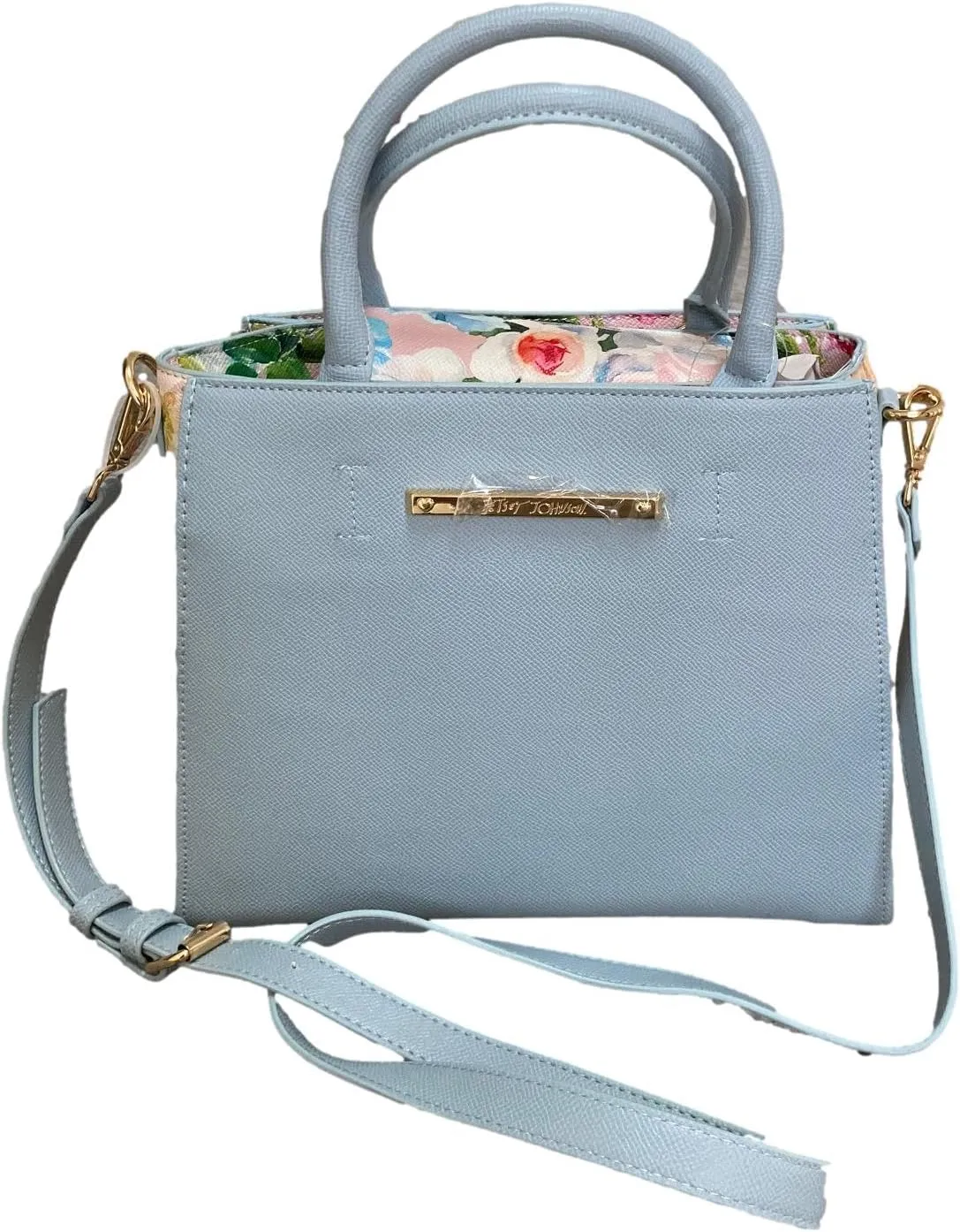 Betsey Johnson XO Chloe Floral Satchel Blue Floral One Size