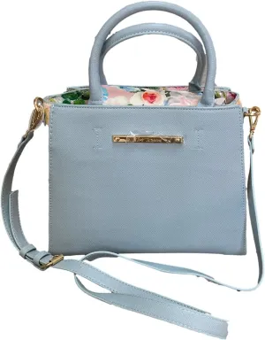 Betsey Johnson XO Chloe Floral Satchel Blue Floral One Size