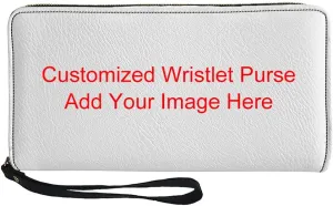 Binienty Womens Zipper Wallet, PU Leather Wristlet Purse, Zip Around Card Holder Organizer Clutch Handbag