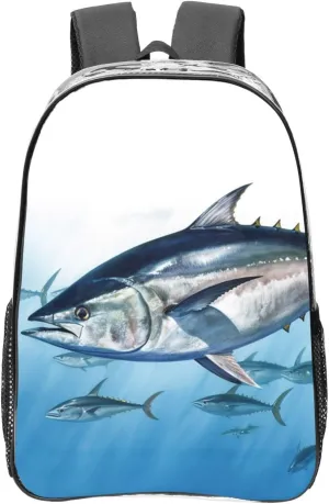 Bluefin Tuna Thunnus Clear Backpack Waterproof Heavy Duty Pvc Transparent Backpack Cute See Through Backpack Clear Bags For College Work Travel