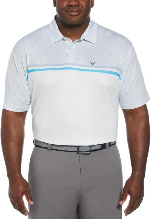 Callaway Men's Short Sleeve Printed Block Polo