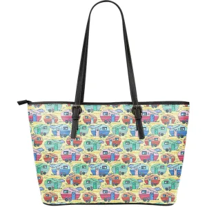 Camper and Cloud - Large Leather Tote Bag