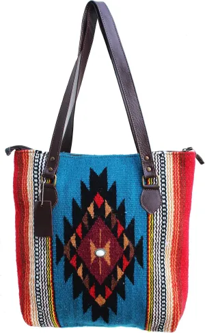 CHALLENGER Women's Western Handwoven Wool Rodeo Cowgirl Handbag Shoulder Purse 103AA02