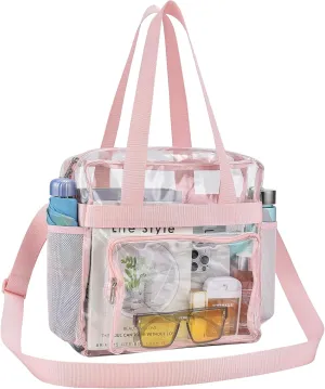 Clear Bag for Stadium Events 12×6×12 Clear Tote Bag for Concert,Sport,Festival