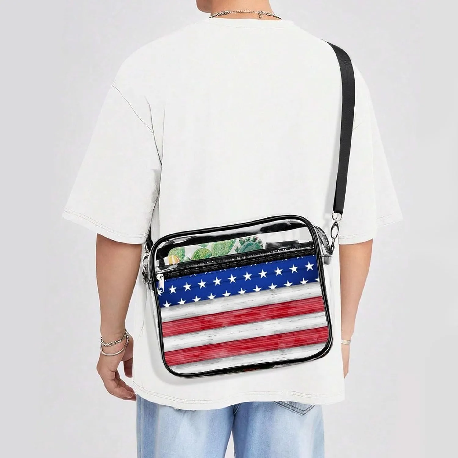 Clear Bag Stadium Approved, Women Clear Crossbody Purse Bag, Clear Stadium Bags for Sporting Events, Concerts