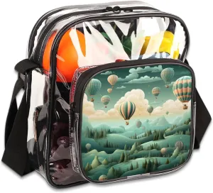 Clear Crossbody Purse Bag Clear Messenger Shoulder Bags See Through Transparent Purse