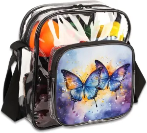 Clear Crossbody Purse Bag Clear Messenger Shoulder Bags See Through Transparent Purse