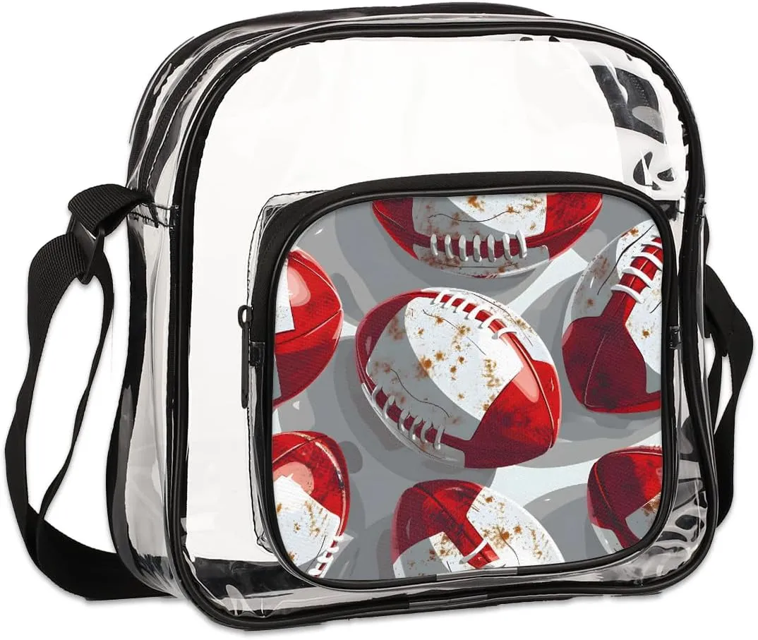 Clear Crossbody Purse Bag Clear Messenger Shoulder Bags See Through Transparent Purse
