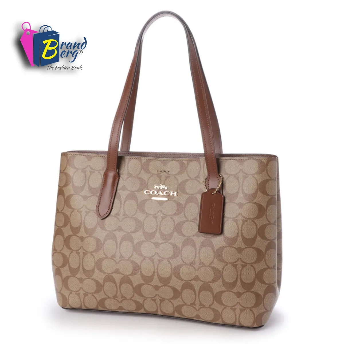 C.O.A.C.H Avenue Carryall Shoulder Bag with Sling for Crossbody Wear In Signature Canvas