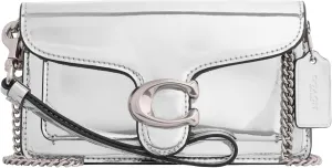 Coach Metallic Tabby Wristlet, Silver