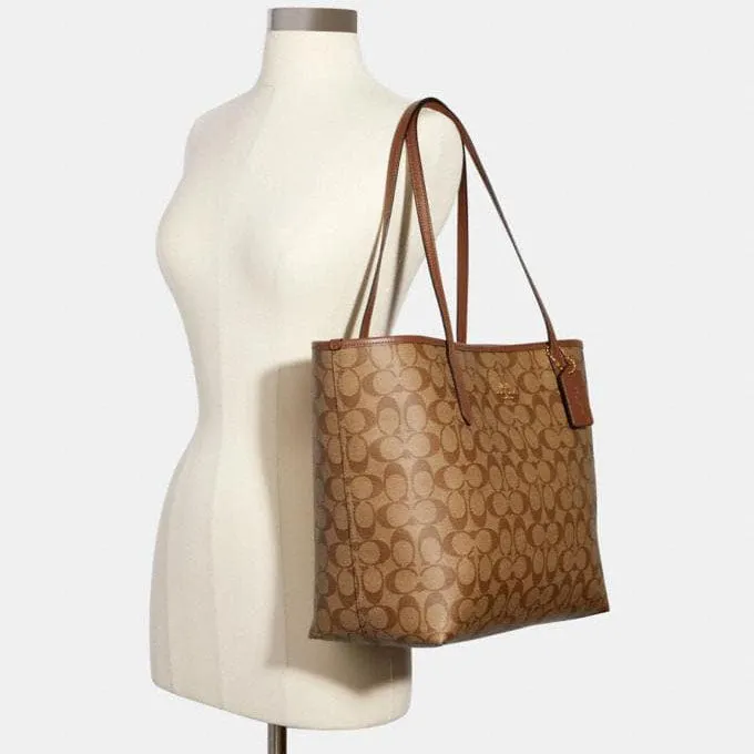 C.O.A.C.H Signature Canvas City Tote Bag