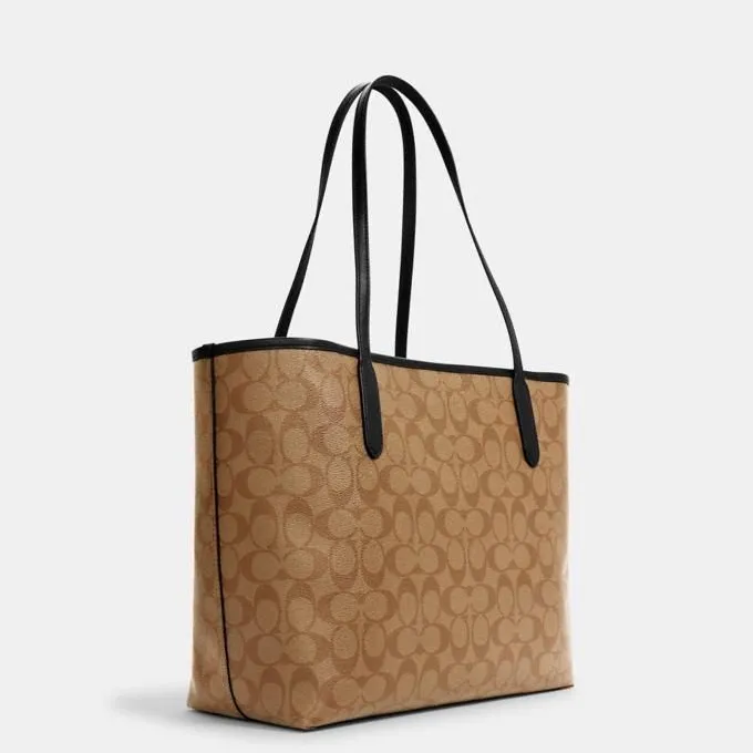 C.O.A.C.H Signature Canvas City Tote Bag