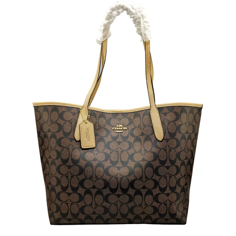 C.O.A.C.H Signature Canvas City Tote Bag