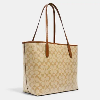 C.O.A.C.H Signature Canvas City Tote Bag