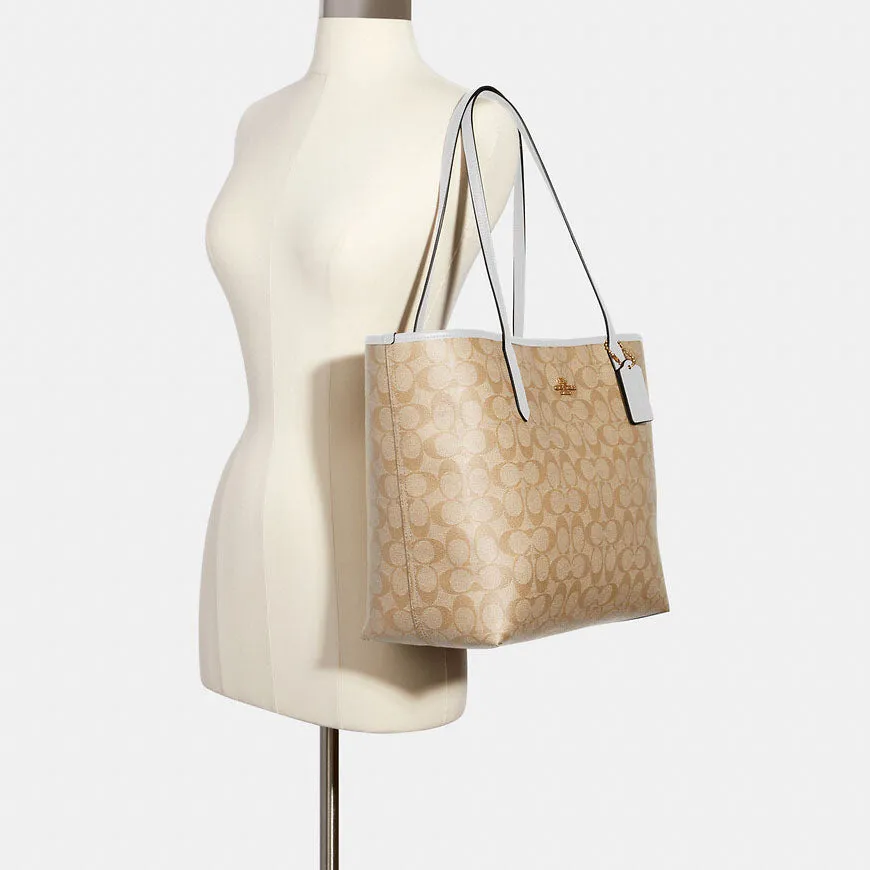 C.O.A.C.H Signature Canvas City Tote Bag
