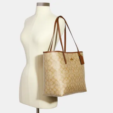 C.O.A.C.H Signature Canvas City Tote Bag